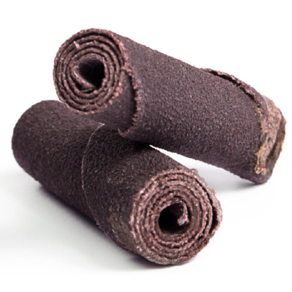 Abrasives | Cartridge Roll – Aluminum Oxide – 1/4 Inch x 1.5 Inch x 1/8 Inch – 80 Grit – 25 Pack