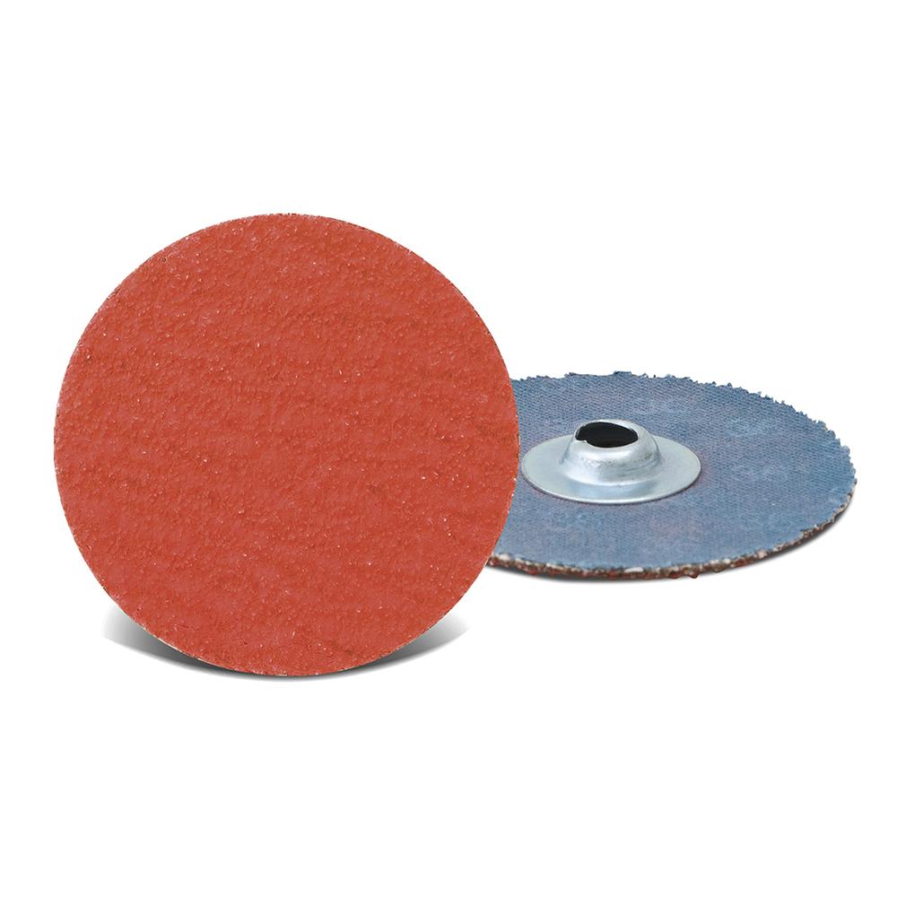 Abrasives | Ceramic Quick Change Disc – 2 Inch – Turn On – 50 Grit