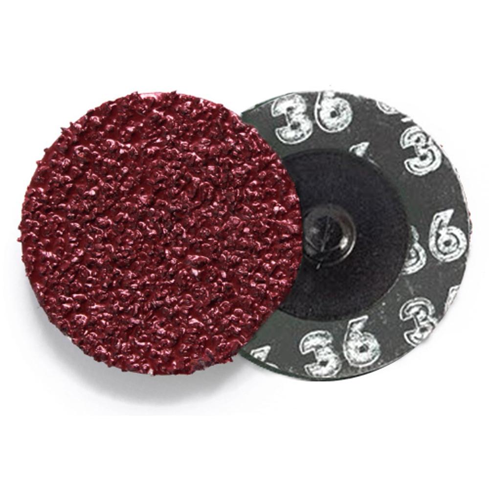 Abrasives | Mini Resin Fiber Disc – Premium Aluminum Oxide – Type R – 2 Inch – 36 Grit – 50 Pack