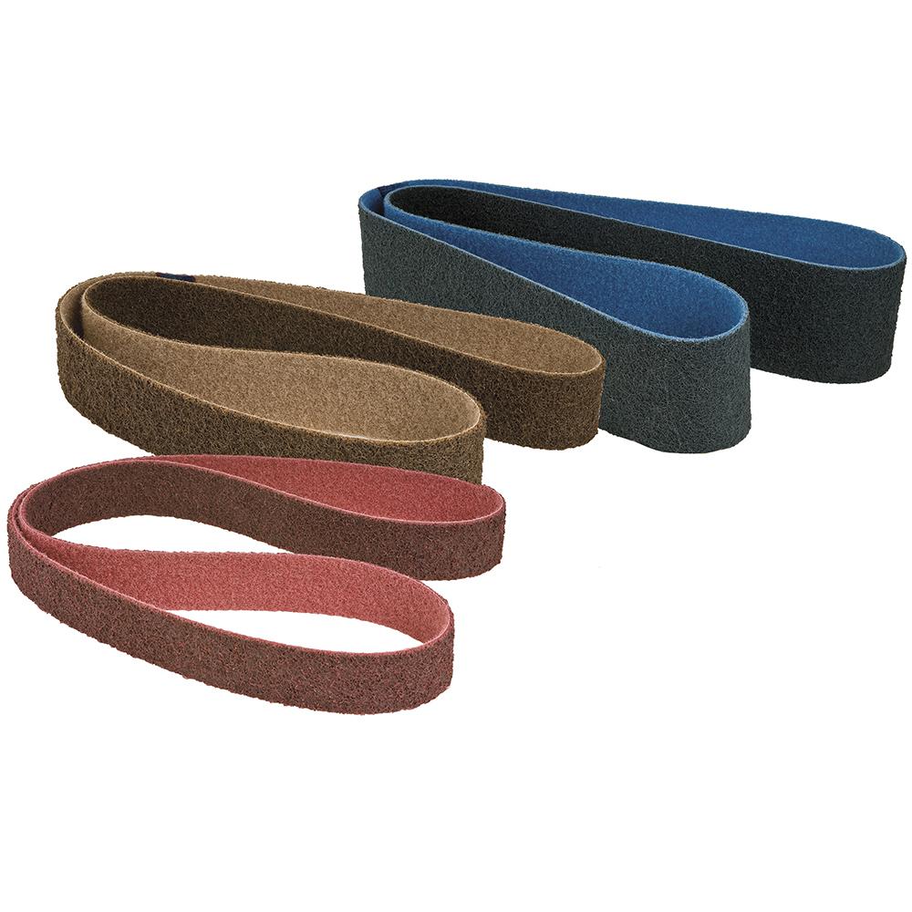 Abrasives | Surface Conditioning Belt – 1/2 Inch x 12 Inch – Medium – Maroon