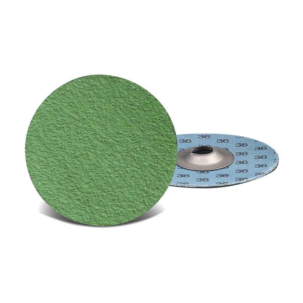 Abrasives | Zirconia with Grinding Aid Quick Change Disc – 2 Inch – Turn On- 24 Grit