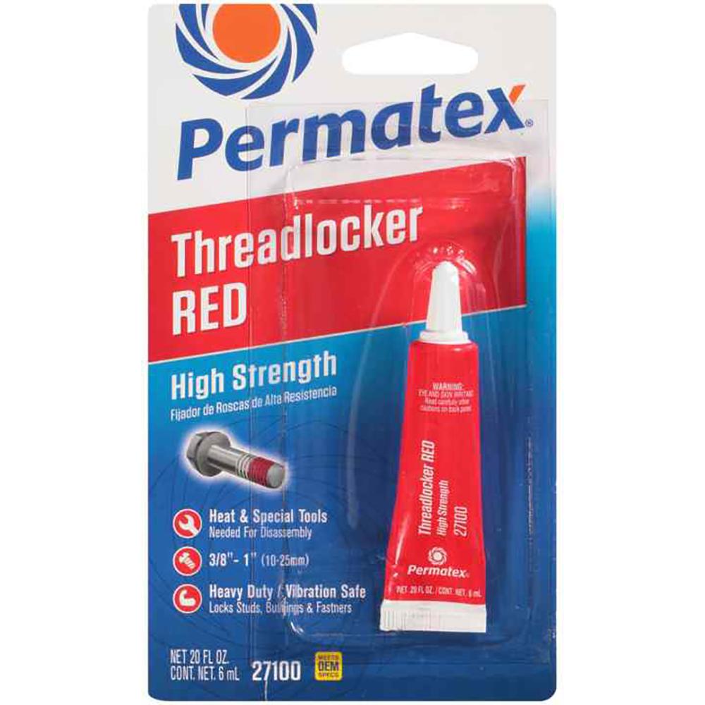 Adhesive and Bonding | Permatex High Strength Threadlocker Red, 6ml – 6 Pack