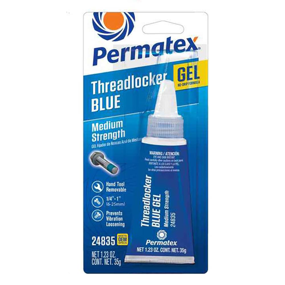 Adhesive and Bonding | Permatex Medium Strength Threadlocker Blue Gel, 35G