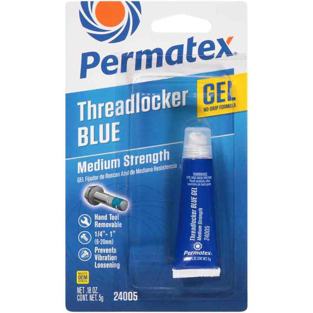 Adhesive and Bonding | Permatex Medium Strength Threadlocker Blue Gel, 5G – 3 Pack