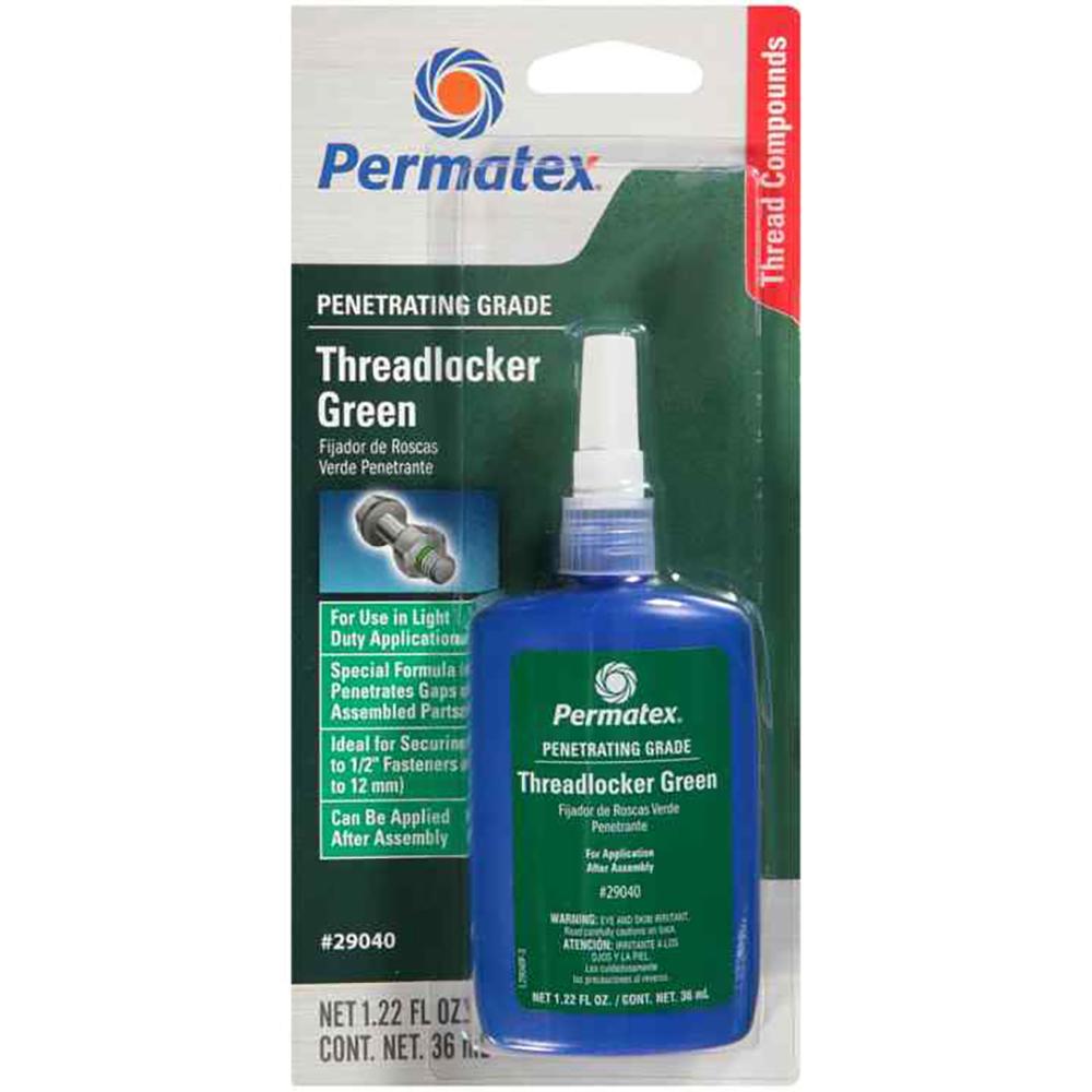 Adhesive and Bonding | Permatex Penetrating Grade Threadlocker Green, 36ml