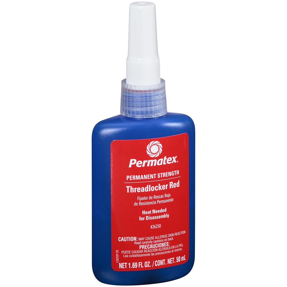 Adhesive and Bonding | Permatex Permanent Strength Threadlocker Red, 50ml