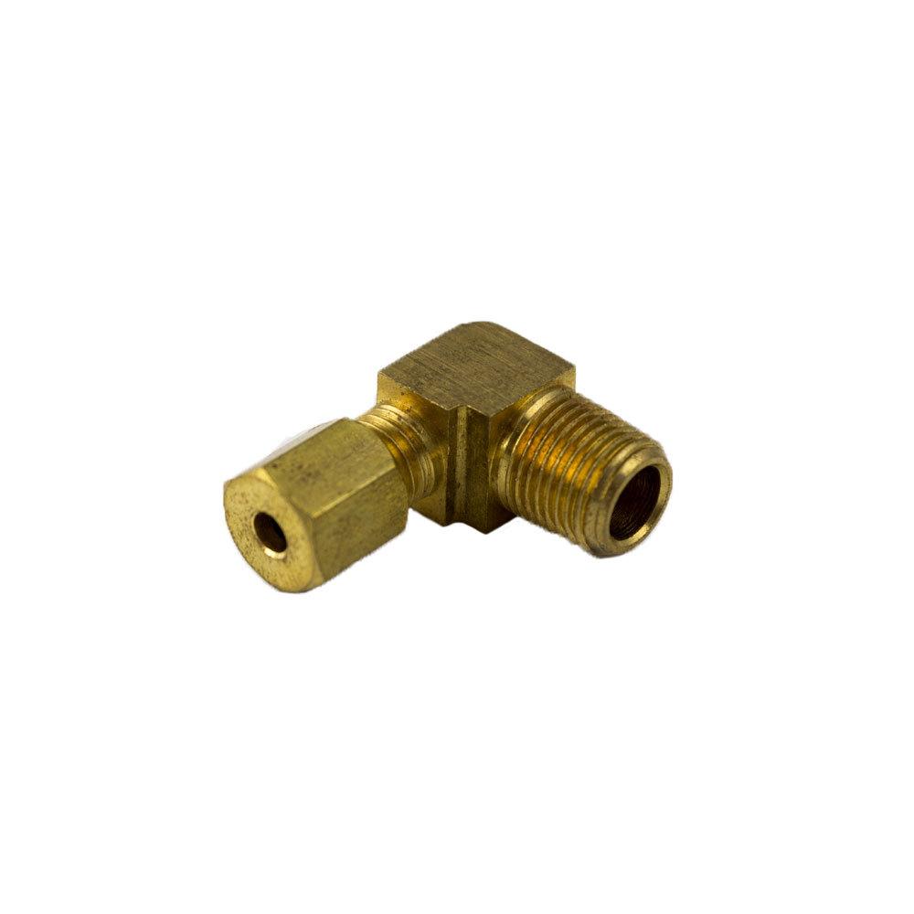 Brass Fittings | Brass Compression – Fittings 90-Degree Elbow – Tube to Male Pipe – 1/4 Inch Tube x 1/4 Inch Male Pip – 5 Pack