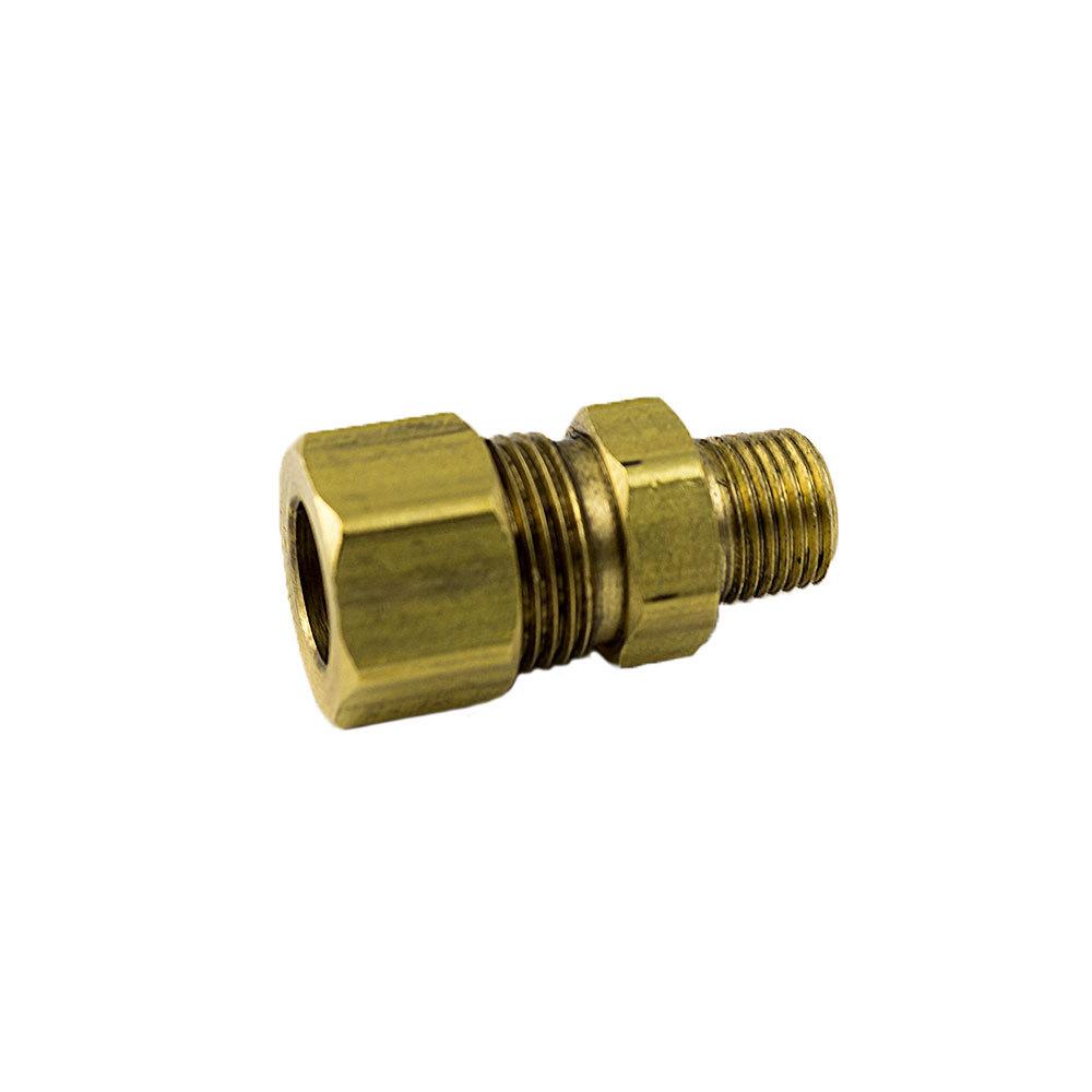 Brass Fittings | Brass Compression – Fittings Connector – Tube to Male Pipe – 1/4 Inch Tube x 1/4 Inch Male Pipe Thread (MPT) – 10 Pack