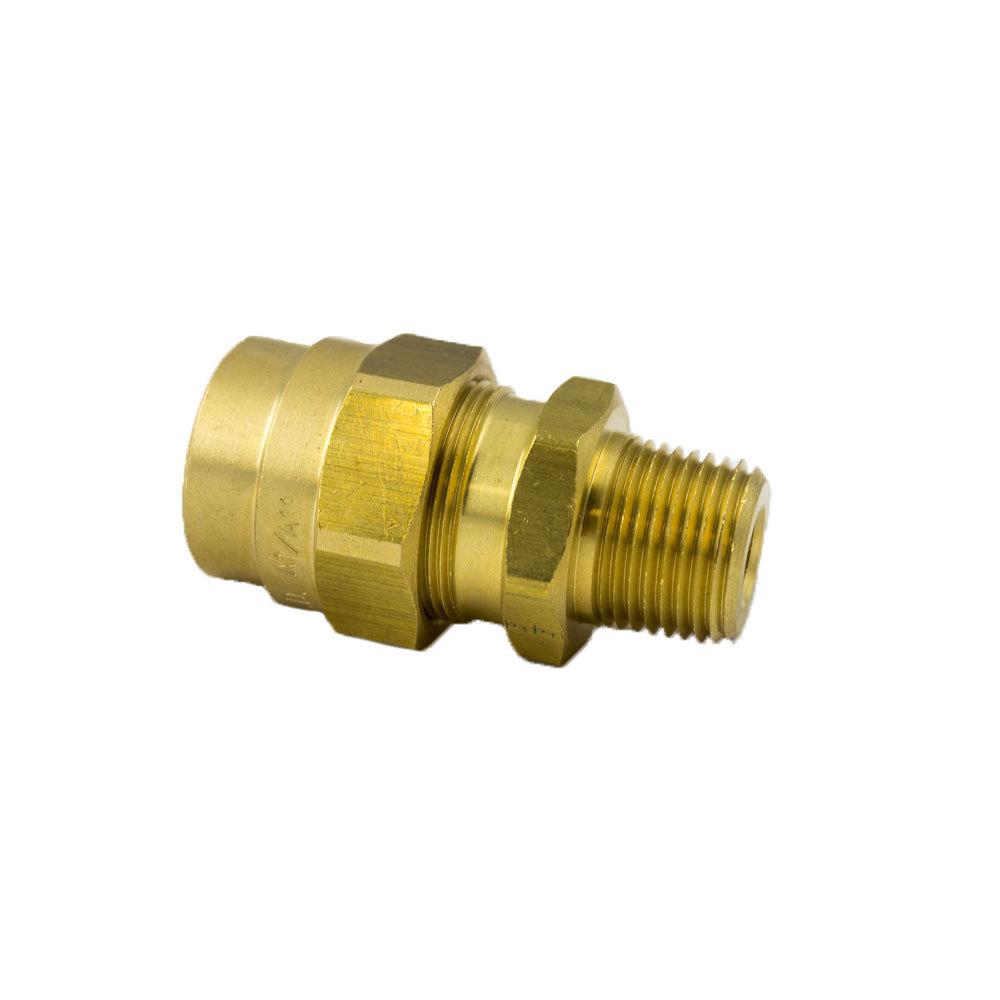 Brass Fittings | Brass DOT Air Brake Coupler Assembly – 1/2 In Hose Inner Diameter x 1/2 In Male Pipe Thread (MPT) – 5 Pack