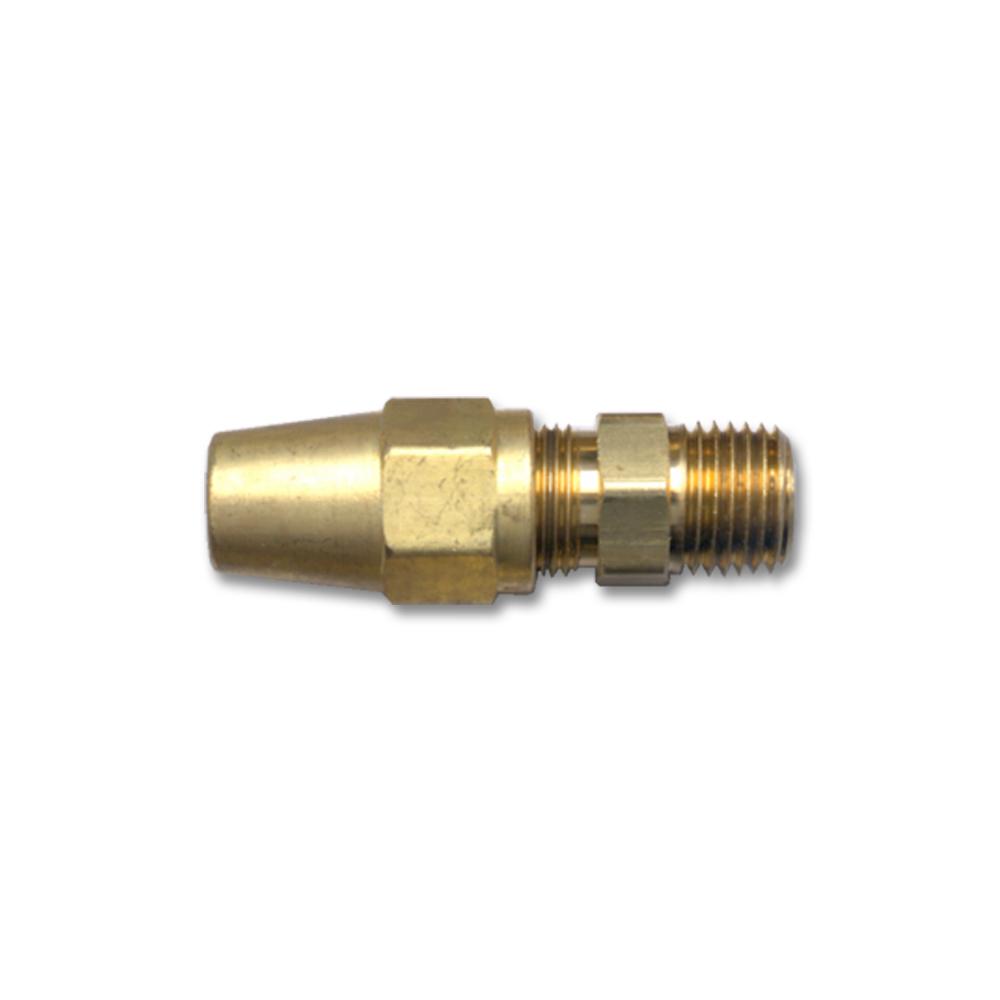 Brass Fittings | Brass DOT Air Brake – Fittings For Copper Tubing Connector – Tube to Male Pipe – 3/8 Inch Tube To 3/ – 10 Pack