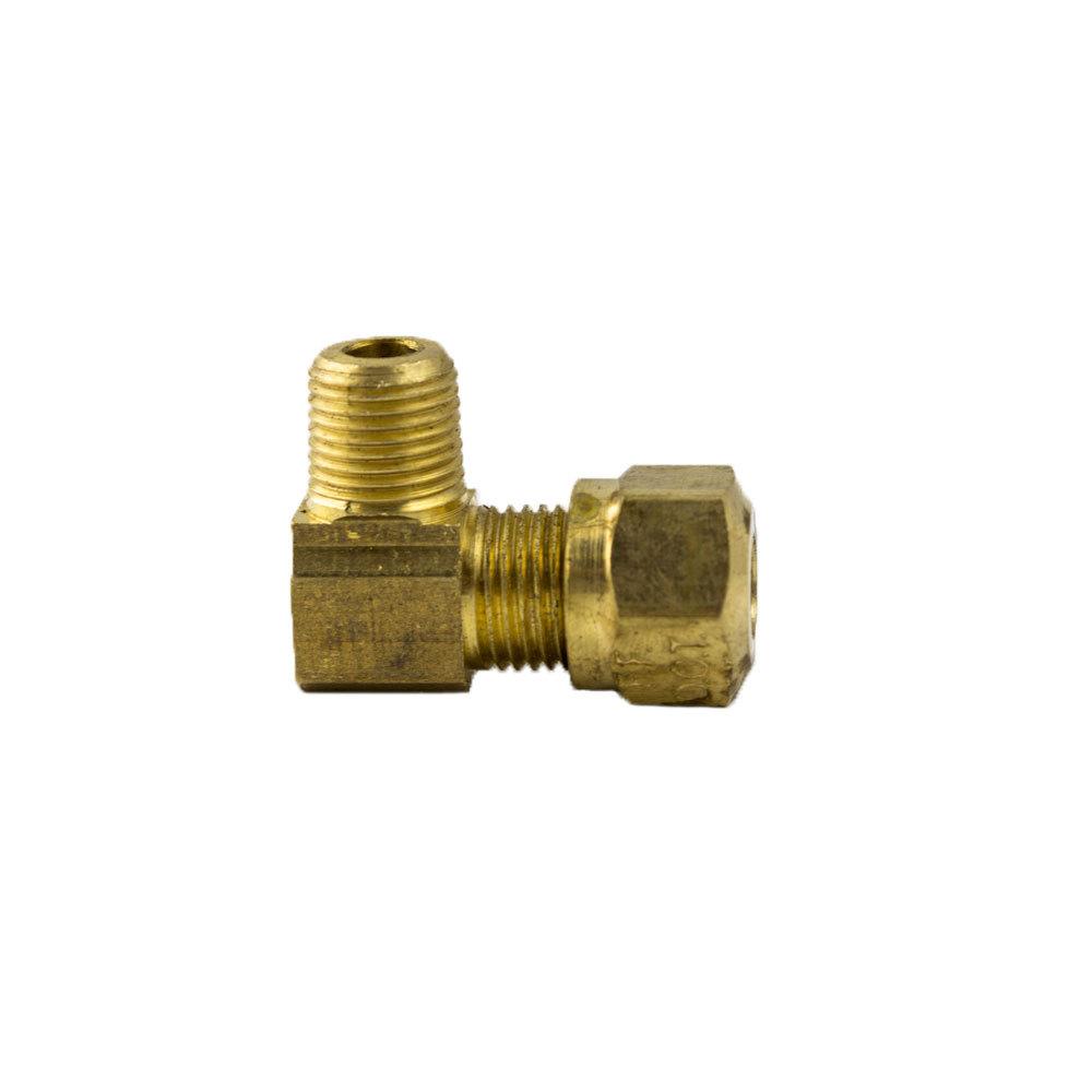 Brass Fittings | Brass DOT Air Brake – Fittings For SAE J844D – Nylon Tubing – 90-Degree Elbow – 1/2 In Tube To 1/2 I – 5 Pack