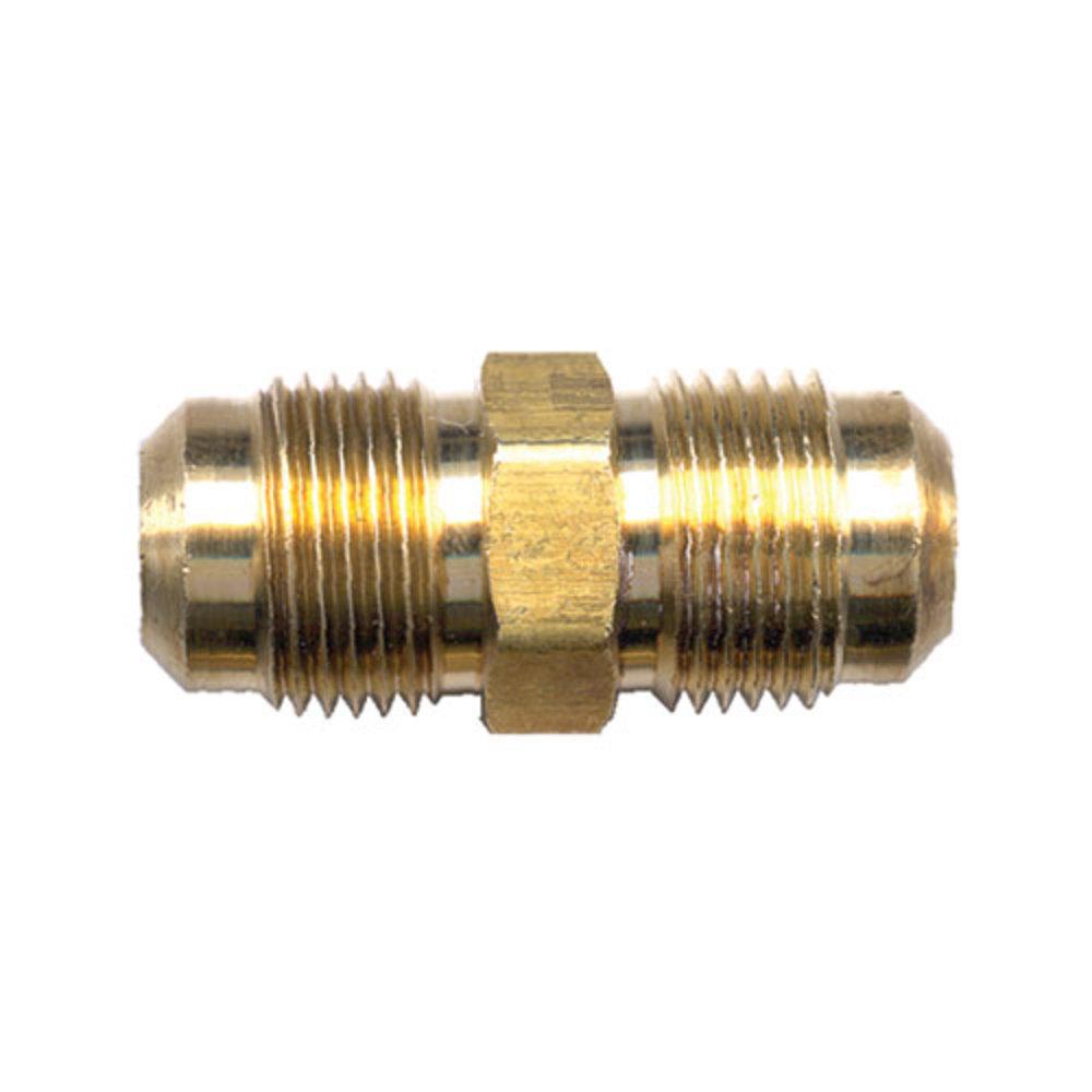 Brass Fittings | Brass JIC – 37-Degree Flare Union Coupling – 1/4 Inch Tube – 5 Pack