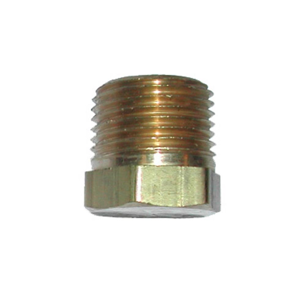 Brass Fittings | Brass Pipe – Fittings Cored Plug Hex Head – 1/2 Inch Pipe – 5 Pack