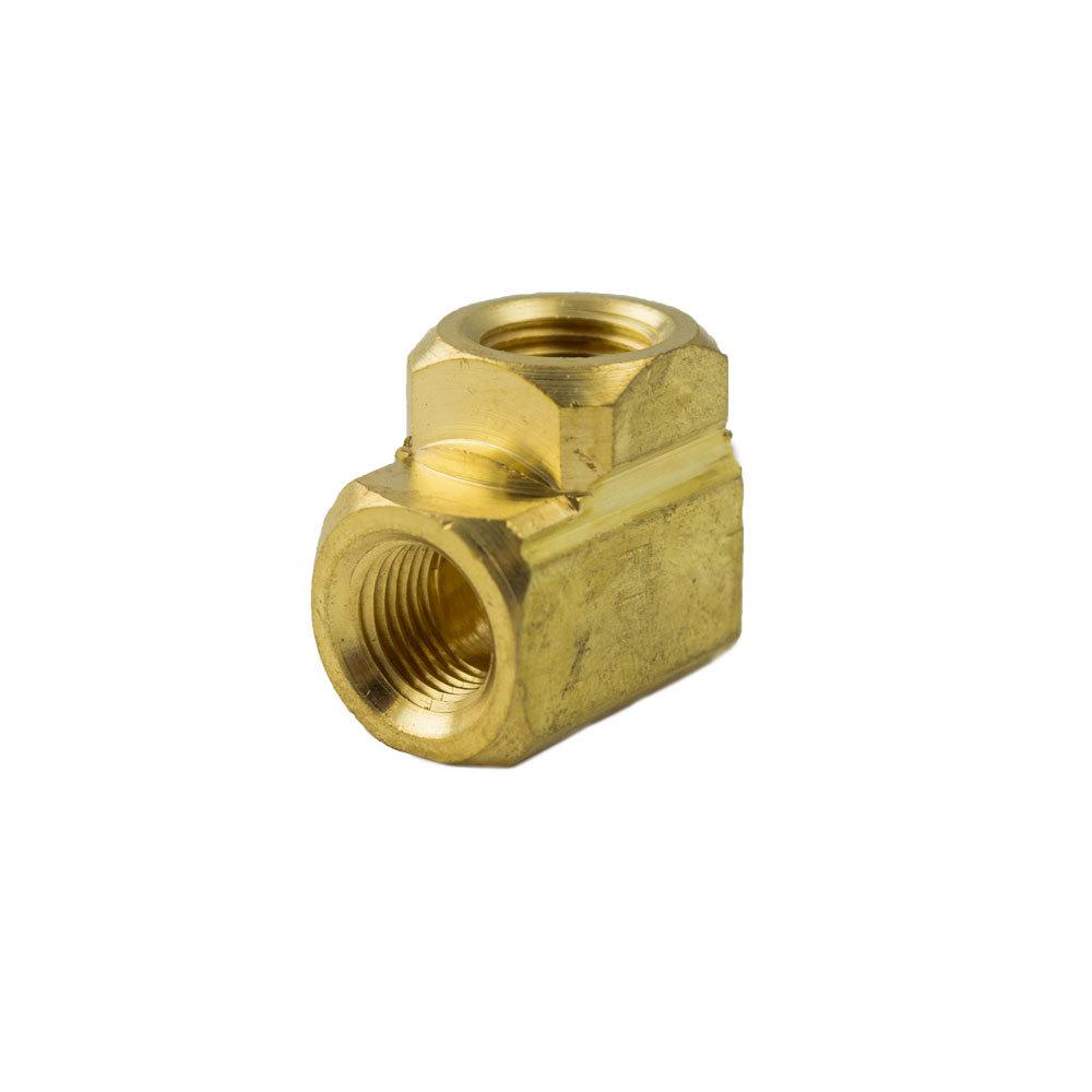 Brass Fittings | Brass Pipe – Fittings Extruded 90-Degree Elbow – 1/4 Inch Female Pipe Thread (FPT) Both Ends – 10 Pack