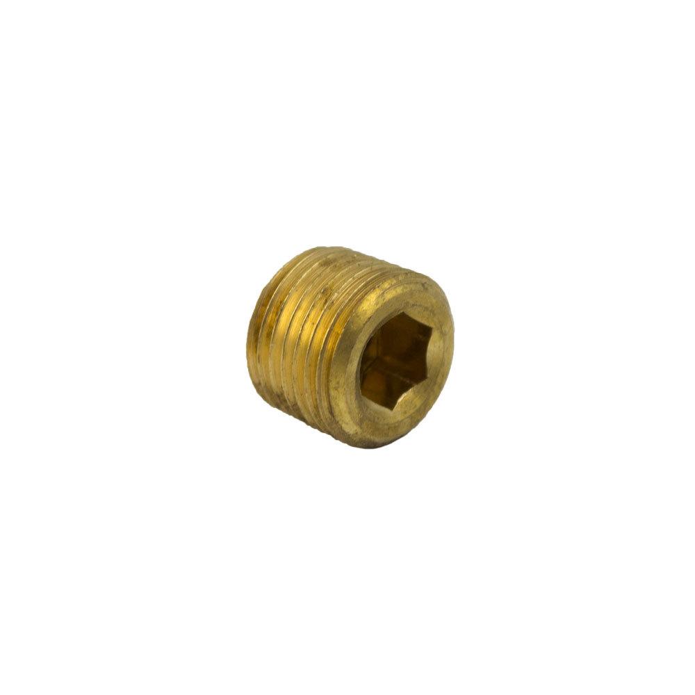 Brass Fittings | Brass Pipe – Fittings Plug Hex Countersunk – 1/2 Inch Pipe – 5 Pack