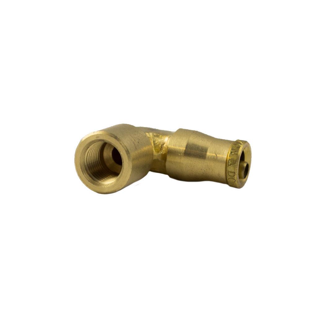 Brass Fittings | Brass Push-To-Connect – DOT Air Brake – Nylon Tubing – 90-Degree Elbow – 1/4 In Tube x 1/4 In Female – 10 Pack