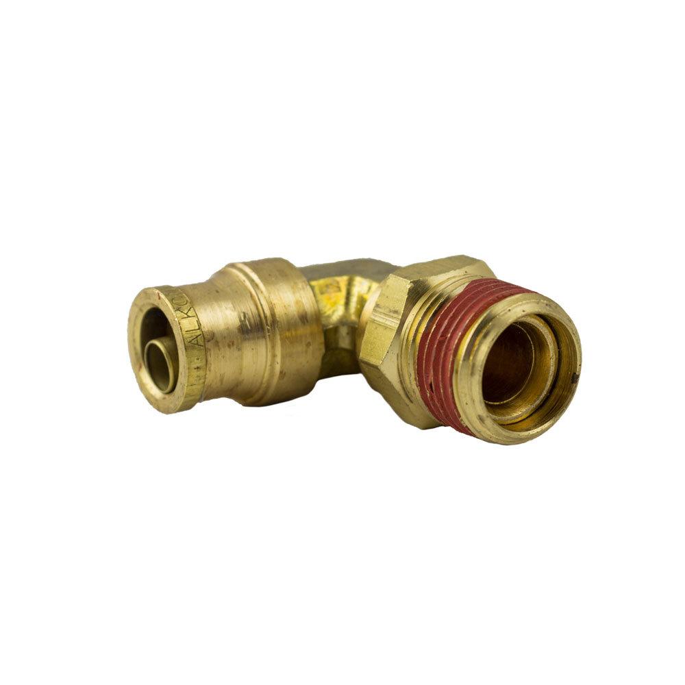 Brass Fittings | Brass Push-To-Connect – DOT Air Brake – Nylon Tubing 90-Degree Swivel – 1/4 In Tube x 1/4 In Male Pi