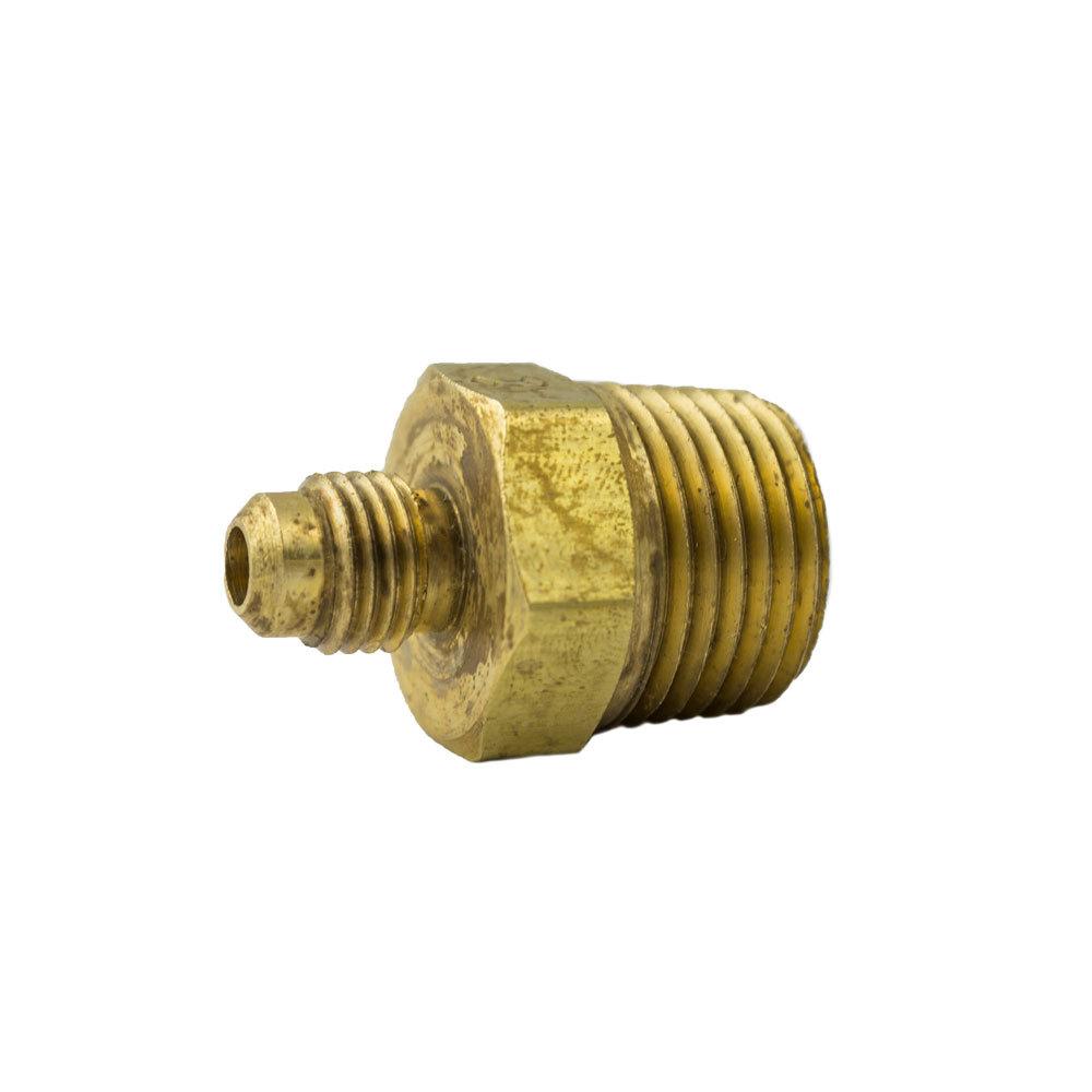 Brass Fittings | Brass SAE – 45-Degree Flare Union Coupling -Tube to Male Pipe – 3/16 Inch Tube x 1/8 Inch Male Pipe – 10 Pack