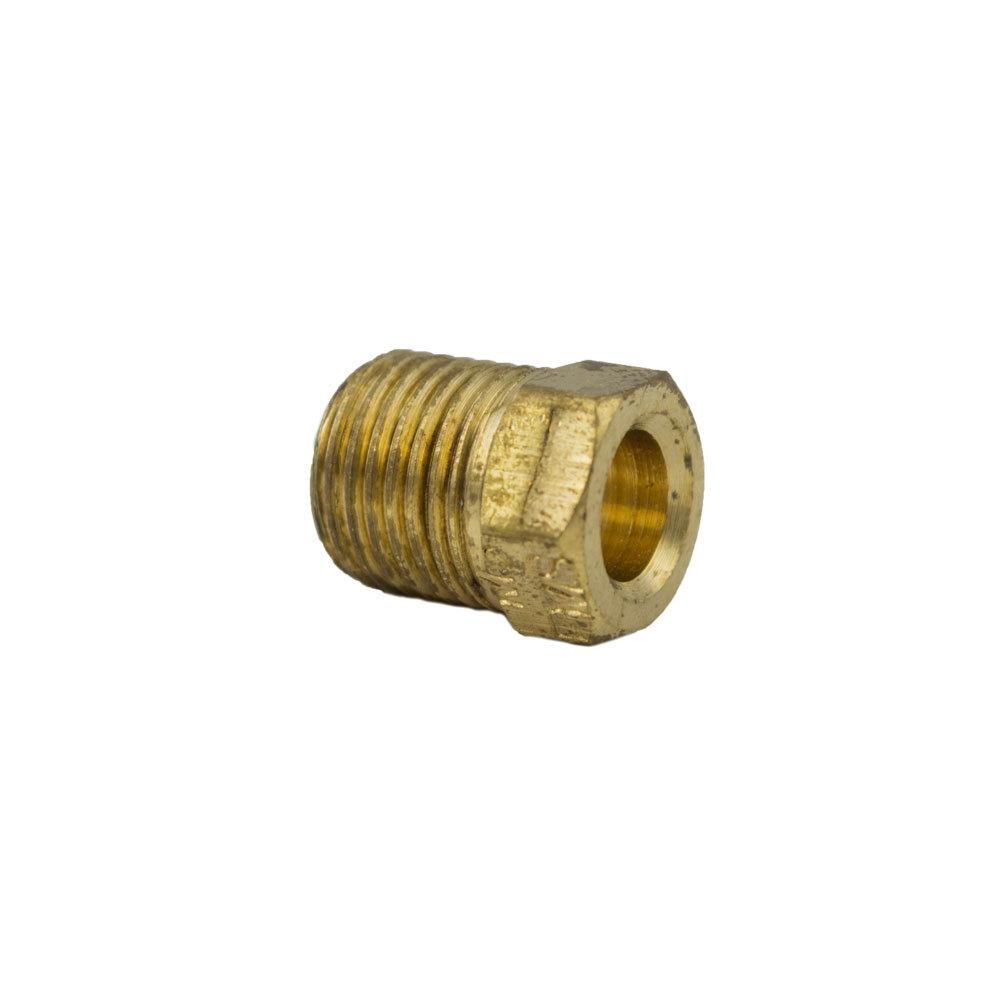 Brass Fittings | Brass SAE 45-Degree Inverted Flare Brass Nut – 1/4 Inch Tube x 7/16 Inch Thread – 10 Pack