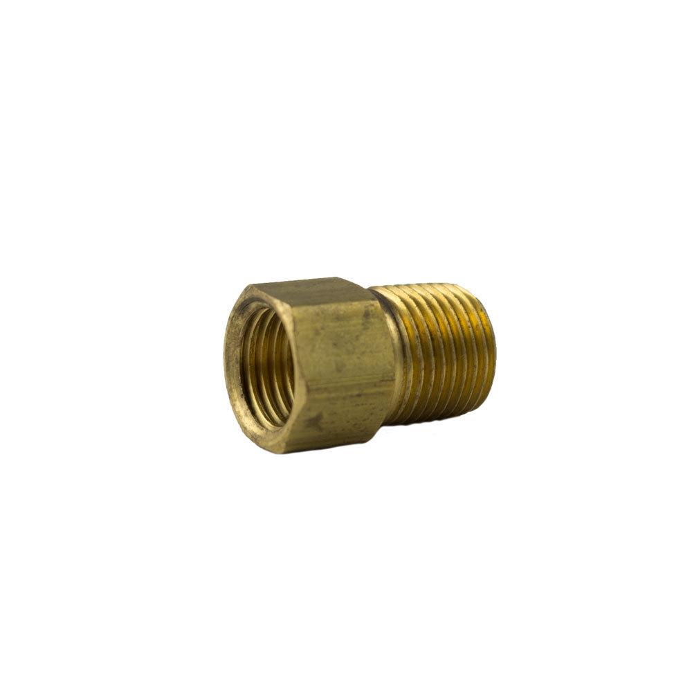 Brass Fittings | Brass SAE 45-Degree Inverted Flare Connector – 1/4 Inch Tube x 1/4 Inch Male Pipe Thread (MTP) – 10 Pack