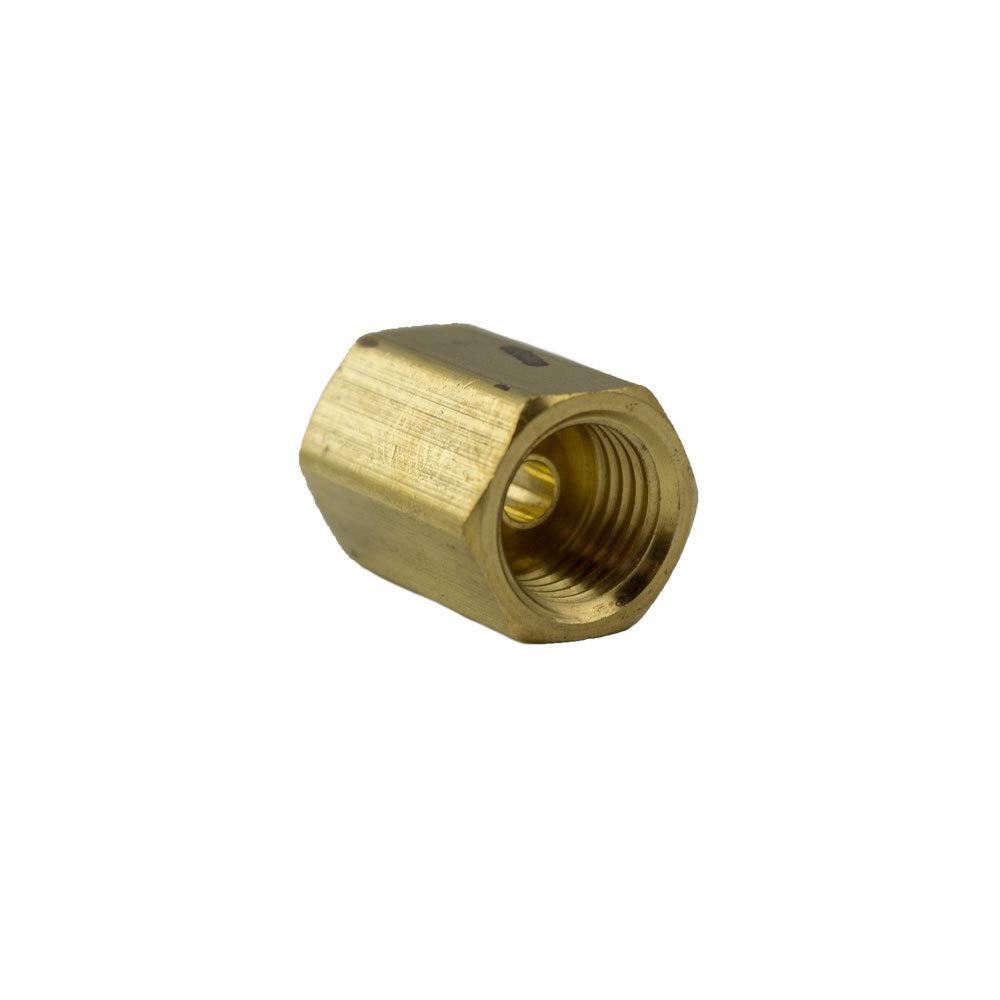 Brass Fittings | Brass SAE 45-Degree Inverted Flare Coupling – 1/4 Inch Tube x 1/4 Inch Tube – 10 Pack