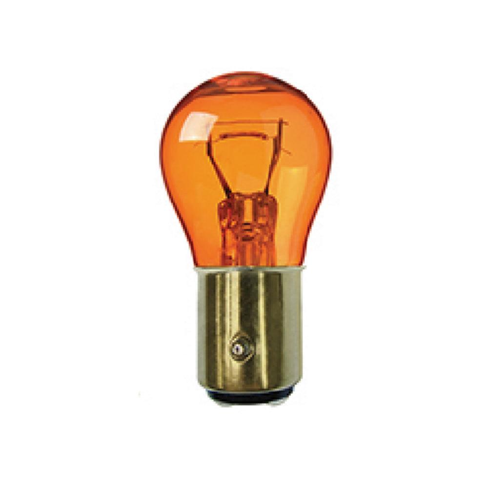 Bulbs | 12.8/14 Volts – 26/6 Watts S8 Dual Cintact Amber 2/.59 #2357A Bulb – 10 Pack