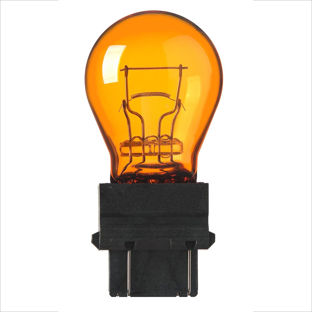 Bulbs | 12.8/14 Volts – 26/8 Watts Natural Amber Long Life S8 Dual FrictionContact 2/.59 Amps #3157NALL Bulb – 10 Pack