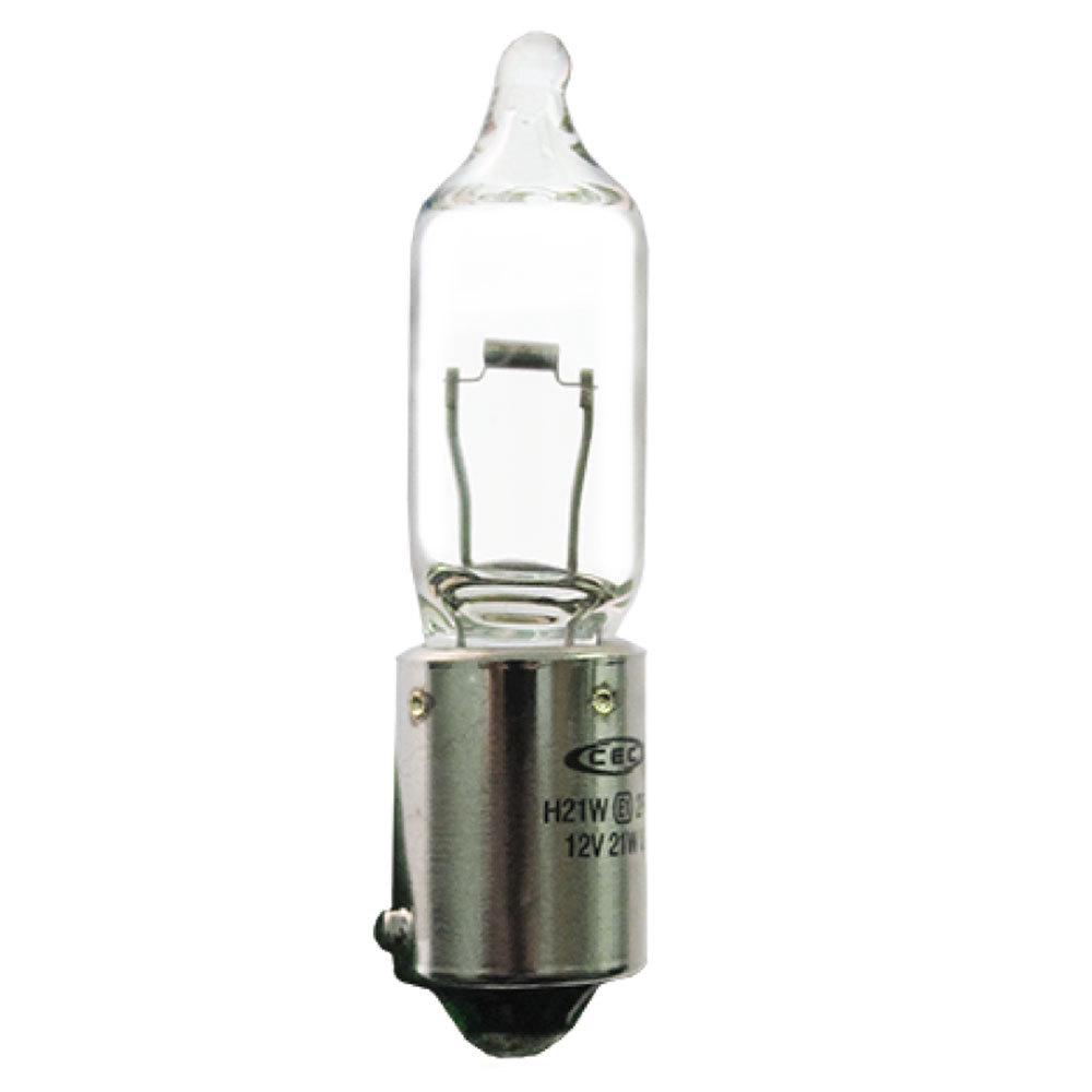 Bulbs | 13.5 Volts – 26.25 Watts Halogen T2 3/4 1.5 Amps #64136 (H21W) Bulb