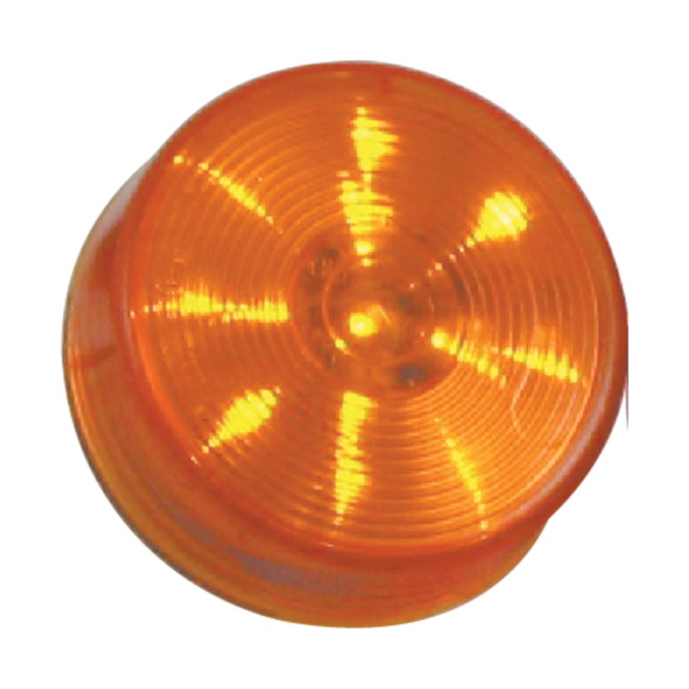 Bulbs | Amber Clearance Marker Round 13 LEDS 2 1/2"X 1" – 2 Pack