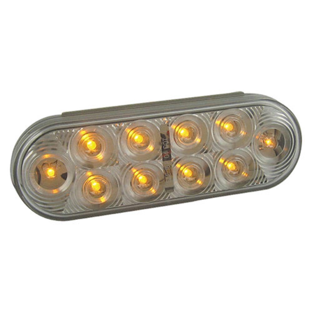 Bulbs | Amber Turn/Park/Tail Clear Oval 24 LED 6 1/2"X2 1/4"X 1"