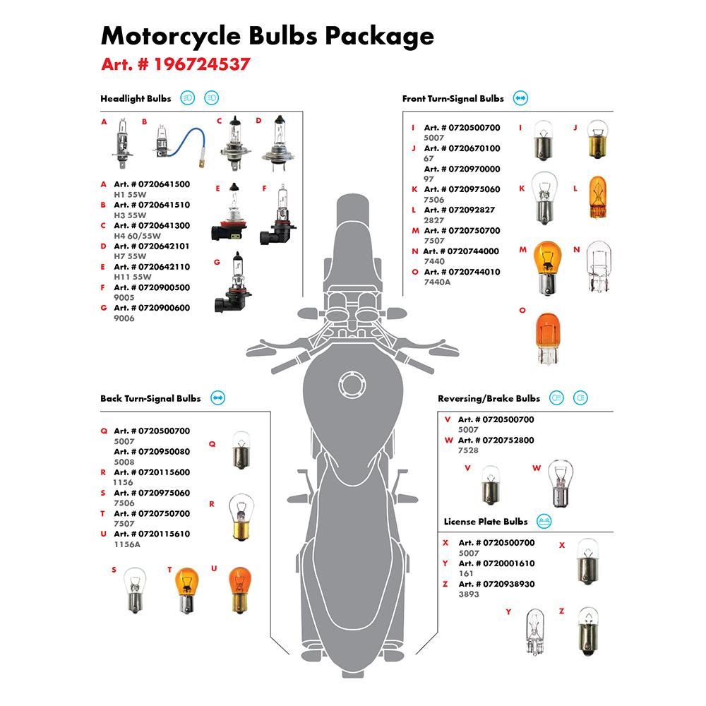 Bulbs | MOTORCYCLE BULBS NO BIN