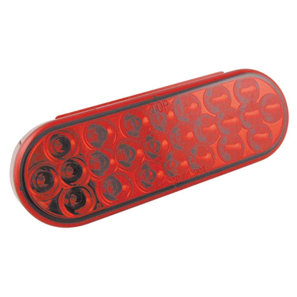 Bulbs | Red Stop/Turn/Tail Oval 24 LEDS 6 1/2"X 2 1/4"X 1"