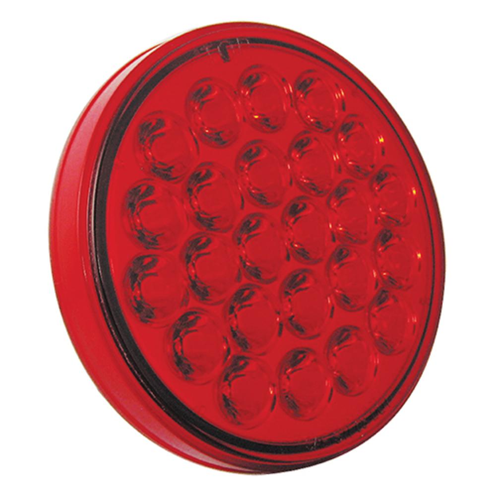 Bulbs | Red Stop/Turn/Tail Round 24 LED 4 1/4"X 1"H