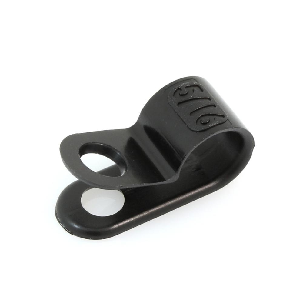 Clamps | 5/16 Nylon Cable Clamp, 3/8 Wide, Black – 50 Pack