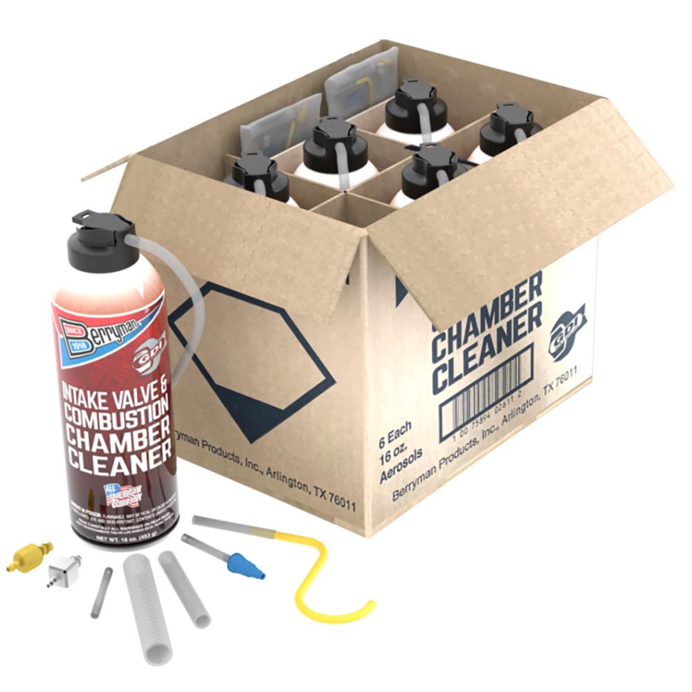 Cleaning and Care | Berryman Intake Valve and Combustion Cleaner Kit – Contains (6) AerosolCans And (3) Hose Kits