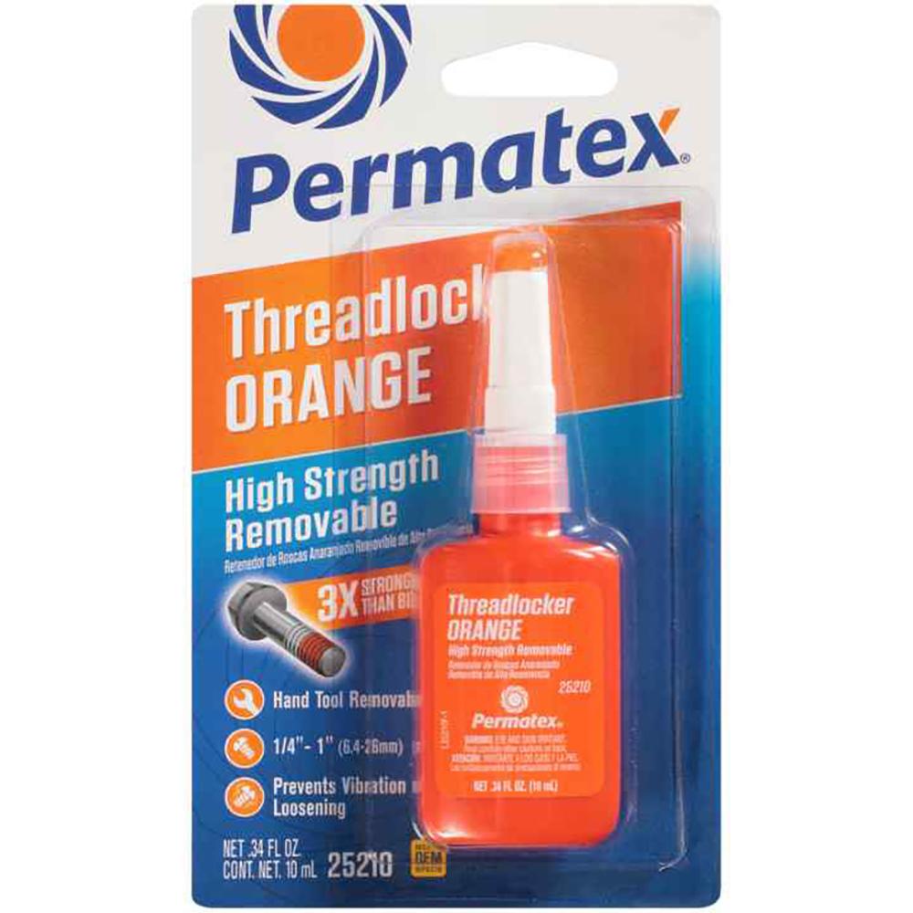 Cleaning and Care | Permatex High Strength Removable Threadlocker Orange, 10ml