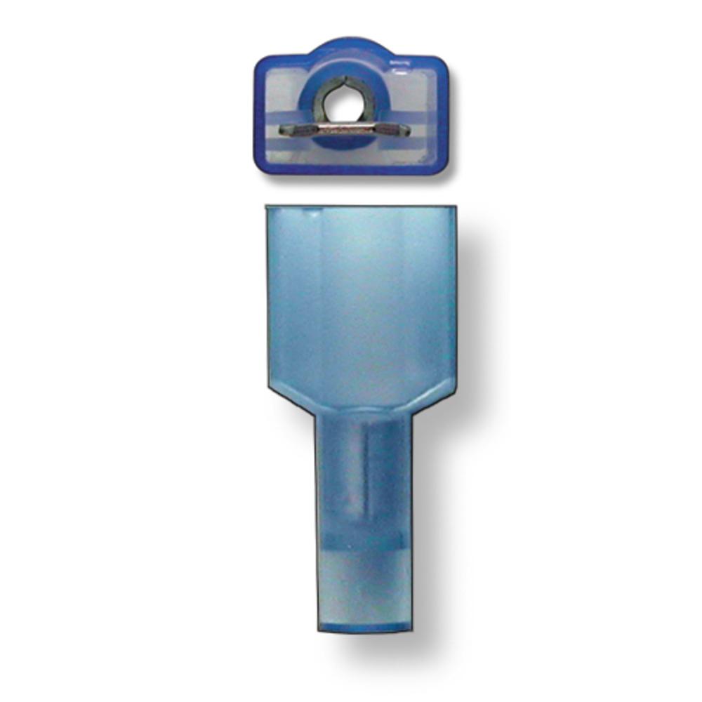 Connectors | Blue Male Spade Connector Fully-Insulated 1/4 – 60 Pack