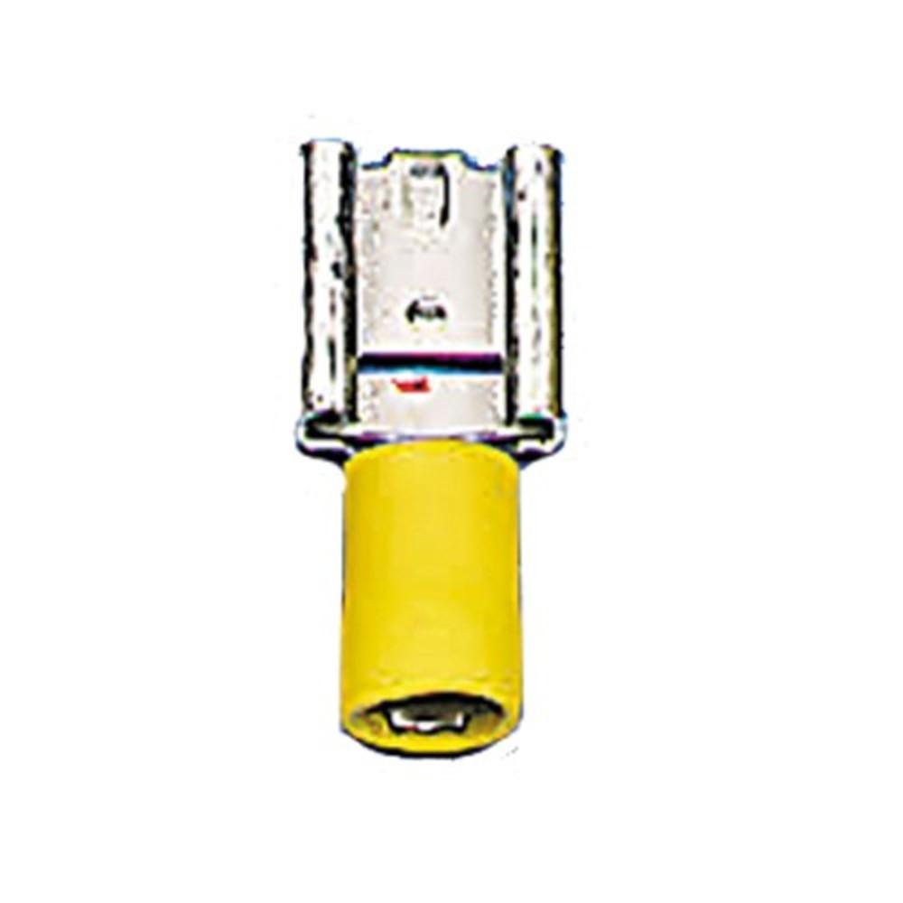 Connectors | Female Spade Connector Yellow Large – 50 Pack