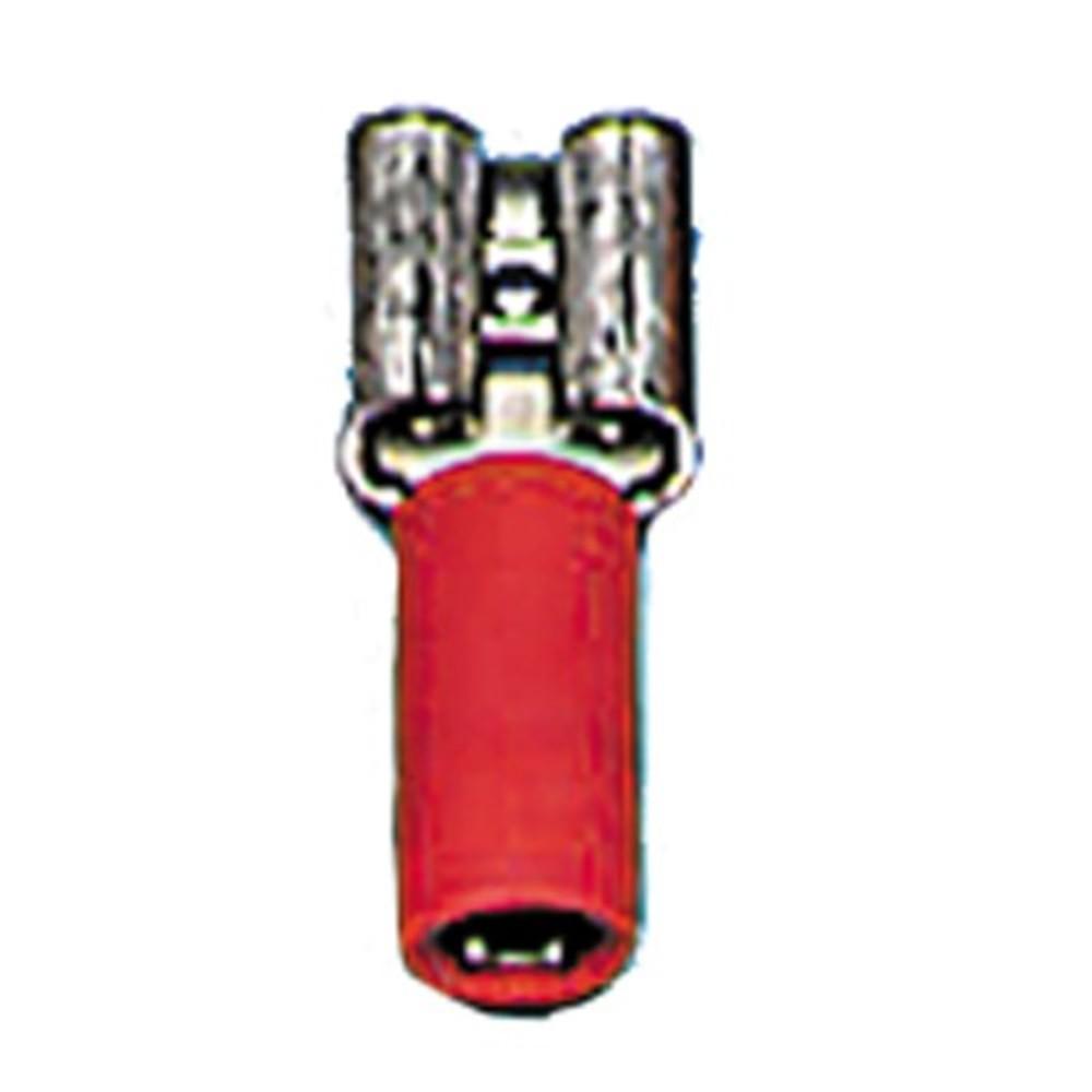 Connectors | Female Spade Terminal 6.3MM Red Gauge 22-18 – 100 Pack