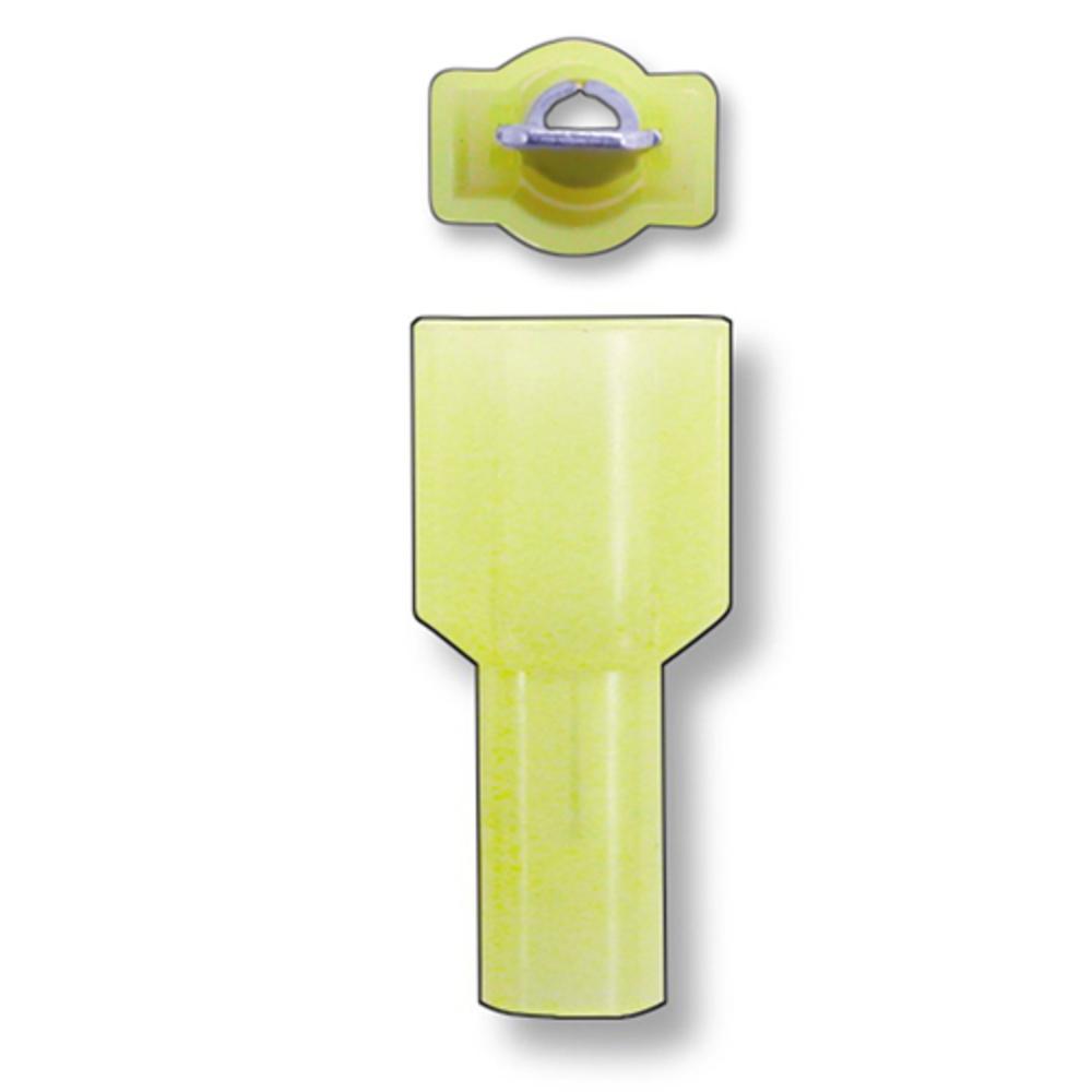 Connectors | Male Connector For Tee Tap Yellow – 25 Pack