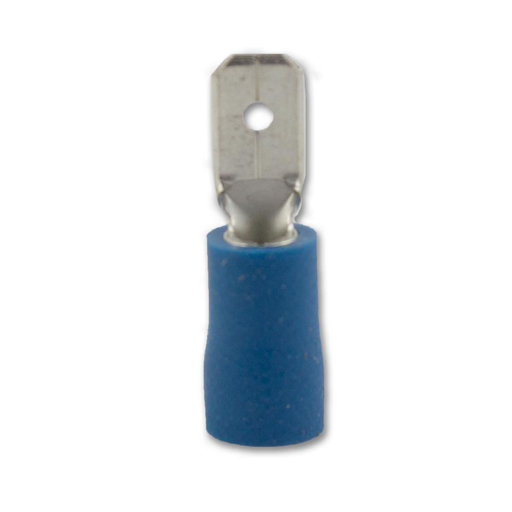 Connectors | Male Spade Connector Blue 4.8MM – 100 Pack