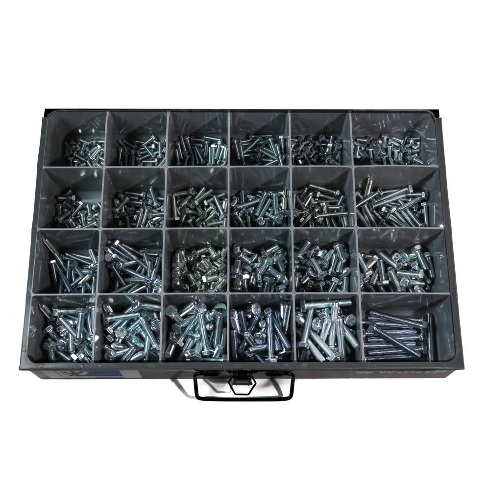 Fasteners | Metric Hex Bolts Assortment 665 Pcs