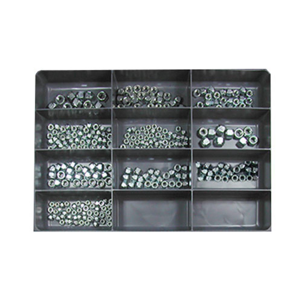 Fasteners | Nylon Lock Nut USS/SAE Zinc Assortment 320 Pcs