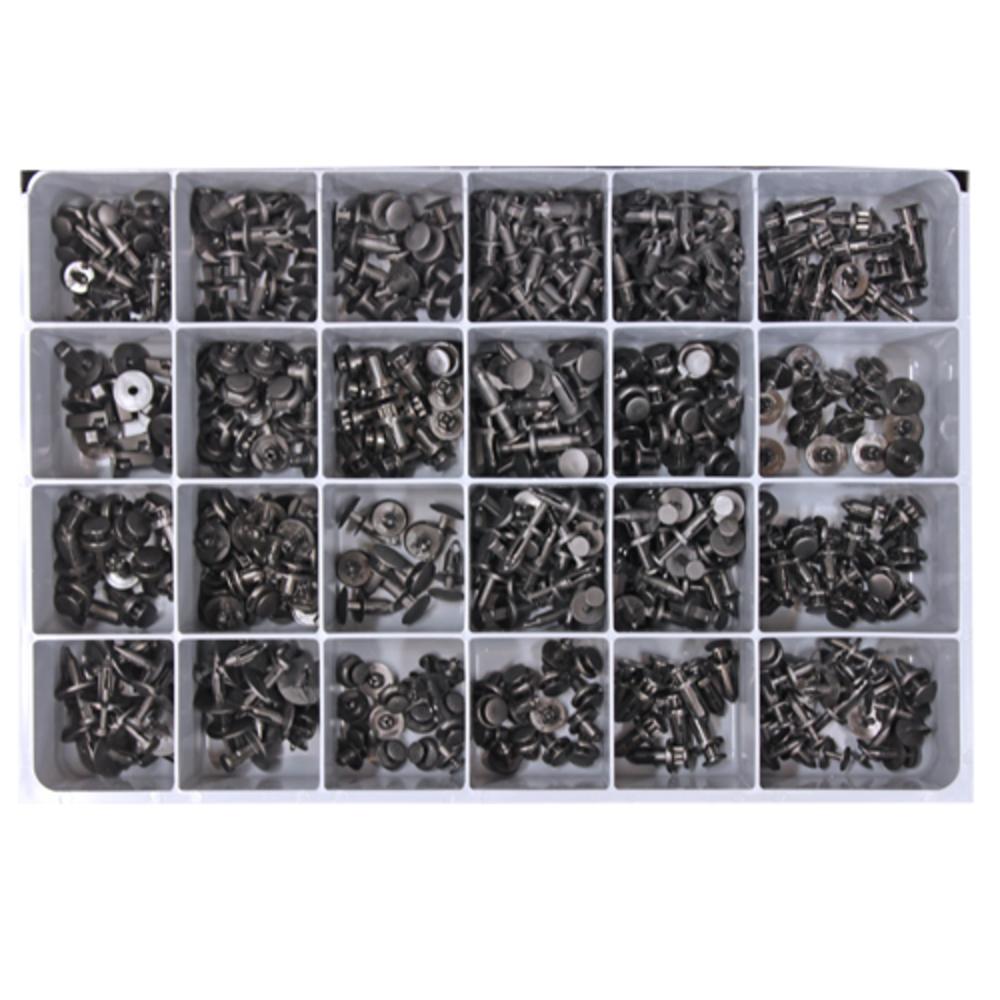 Fasteners | Push Type Retainers Asst#2 490pc