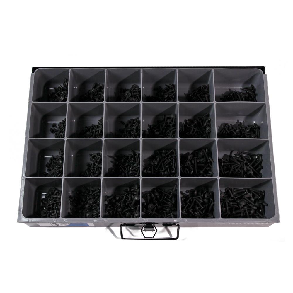 Fasteners | "Screws SEMS, Self-Tapping, Black Washer Head Assortment 1190 Pcs"