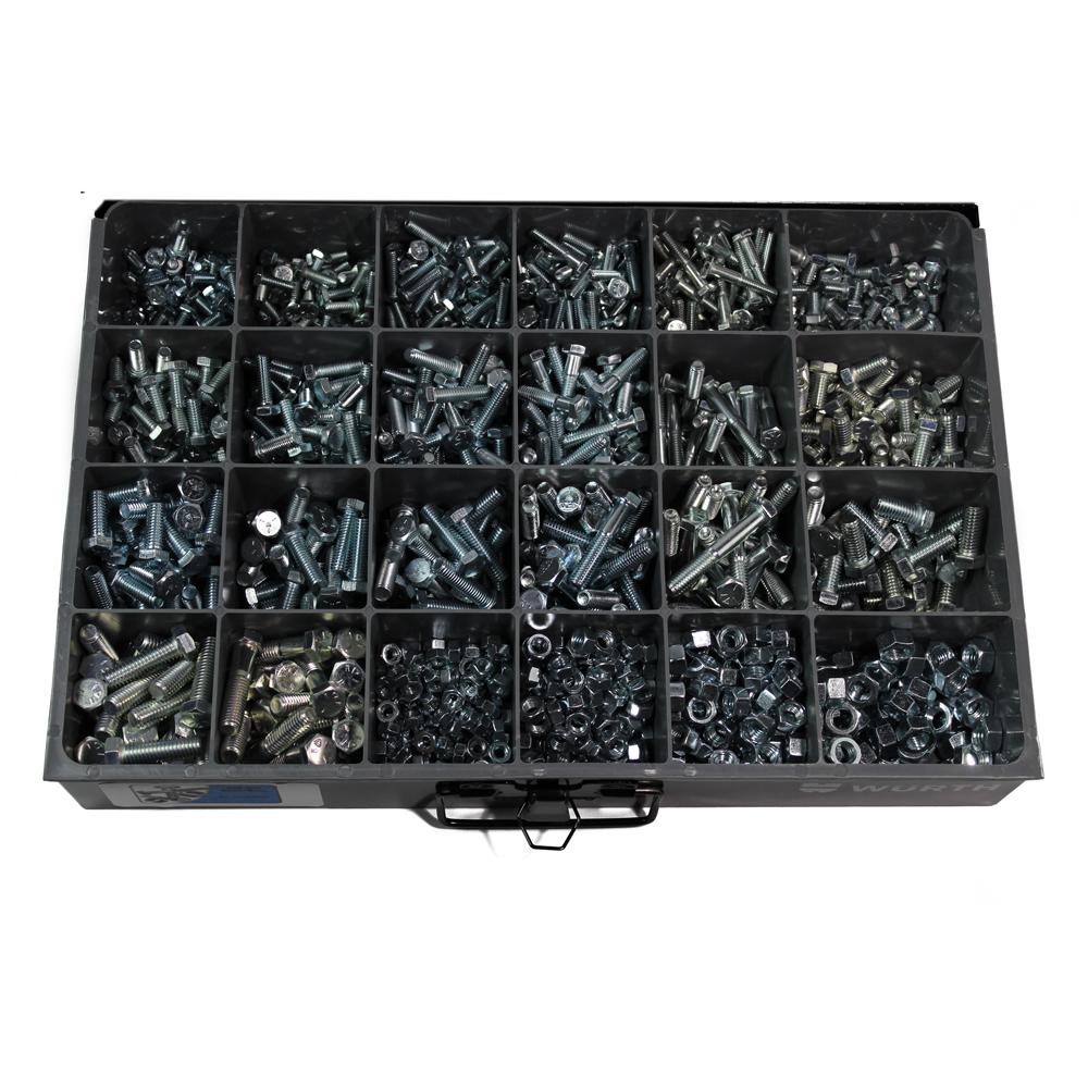 Fasteners | USS Hex Bolts and Nuts Assortment 1200 Pcs