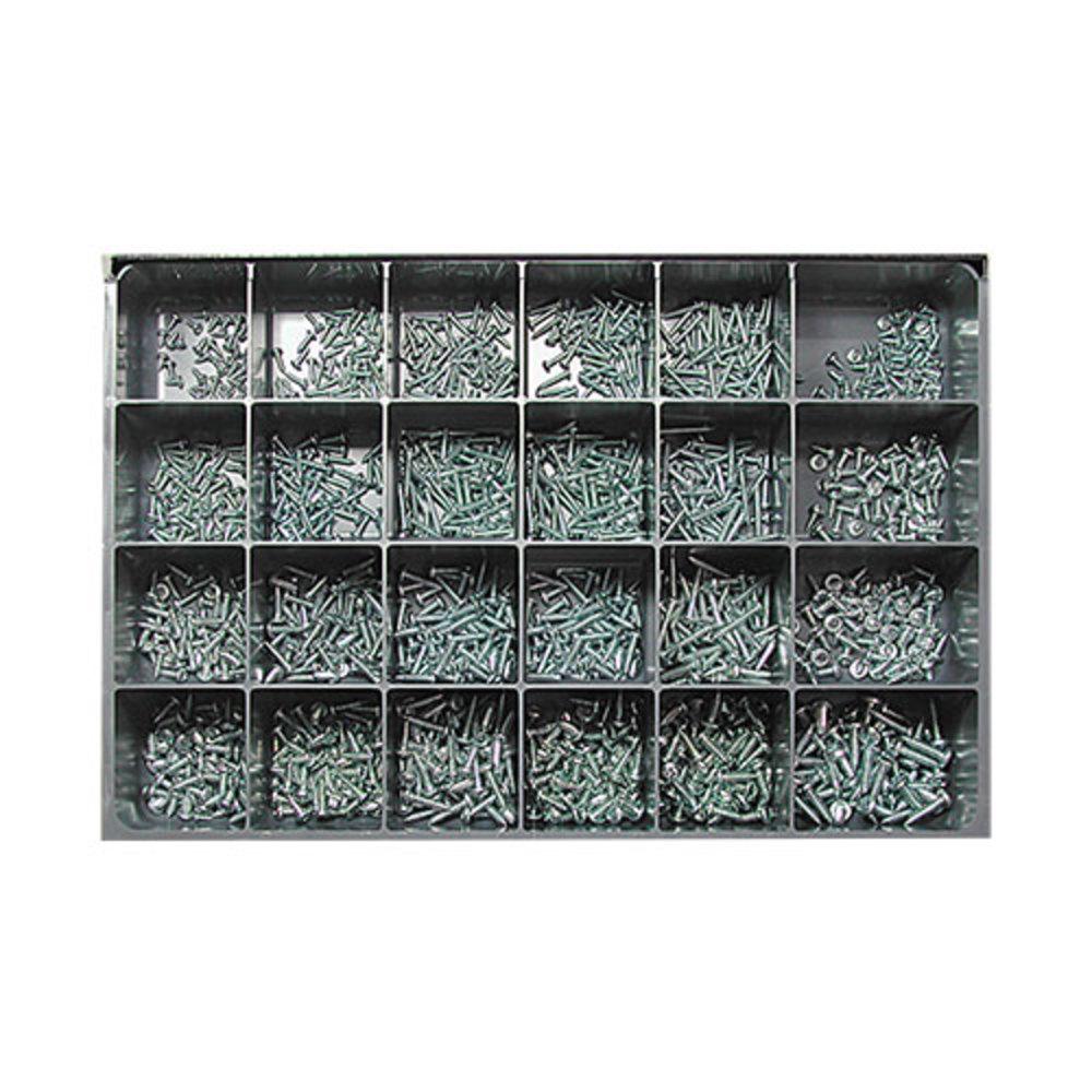 Fasteners | Zinc Pan Head Sheet Metal Screws Assortment 1200 Pcs