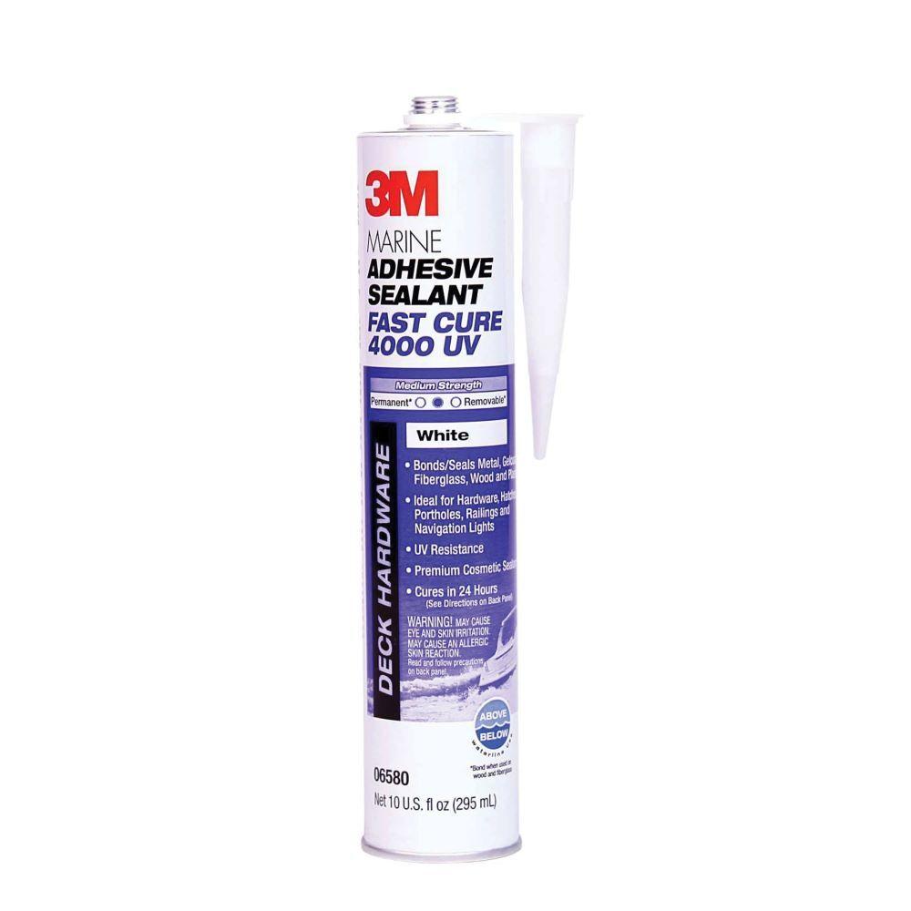 Gasketing Compounds | 3M Marine Adhesive Sealant 4000 UV, White, 295 mL Cartridge – 3 Pack