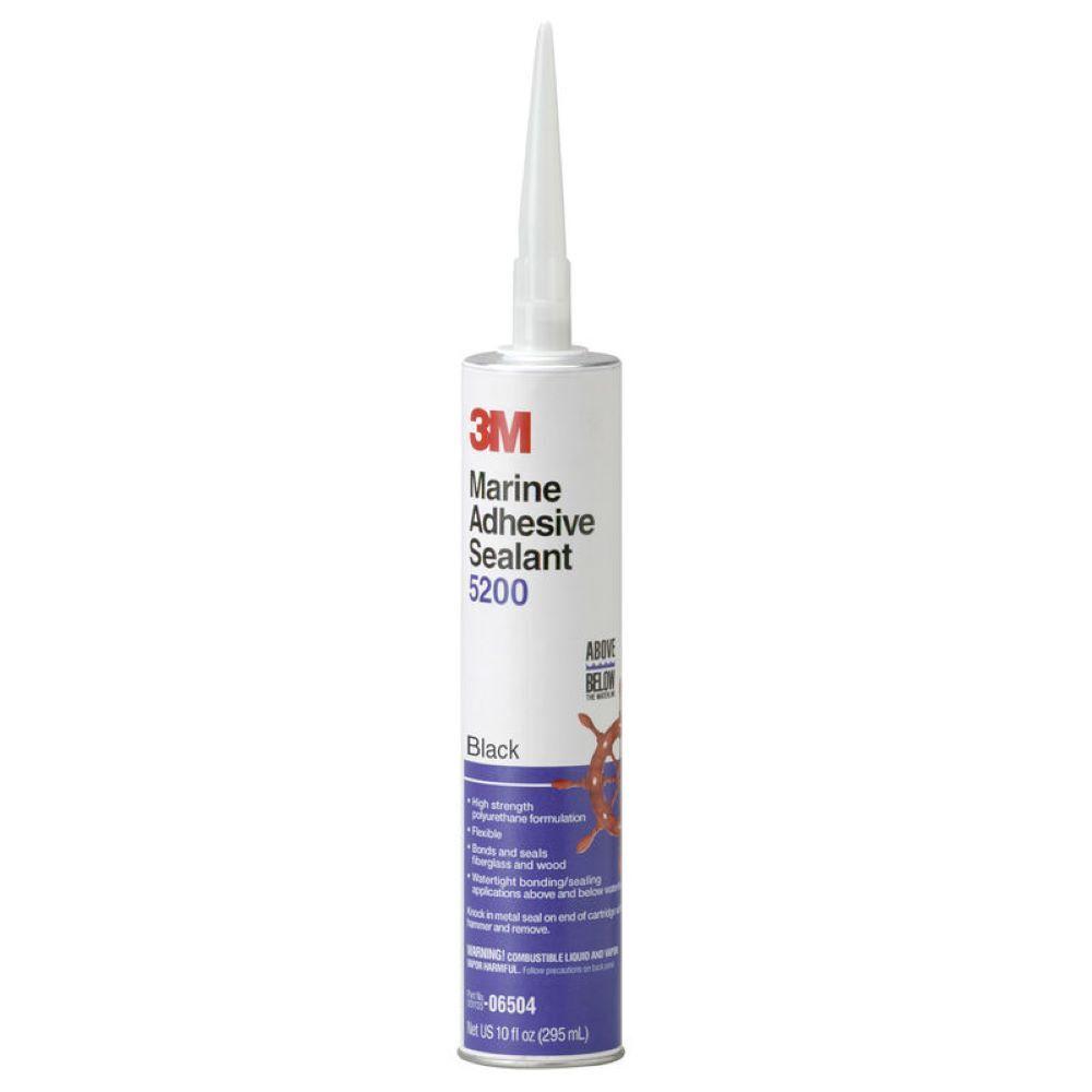 Gasketing Compounds | 3M Marine Adhesive Sealant 5200, Black, 295 mL Cartridge – 3 Pack