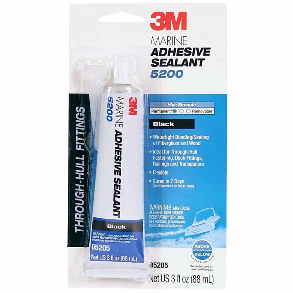 Gasketing Compounds | 3M Marine Adhesive Sealant 5200, Black, 3 oz Tube – 3 Pack